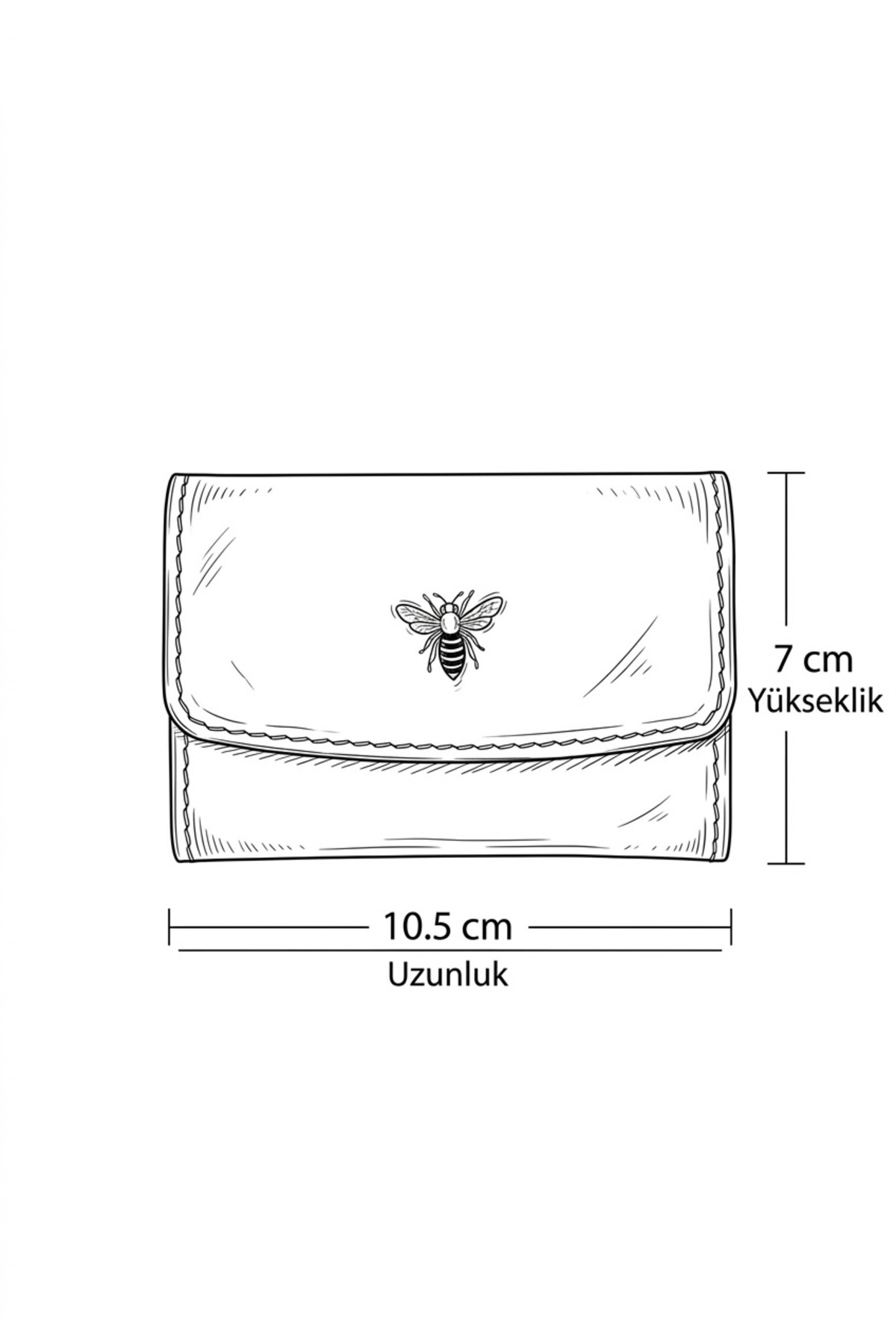 BeeBlack %100 hakiki deri -NOX- Model Çok bölmeli Mıknatıslı Unisex Cüzdan görsel 4