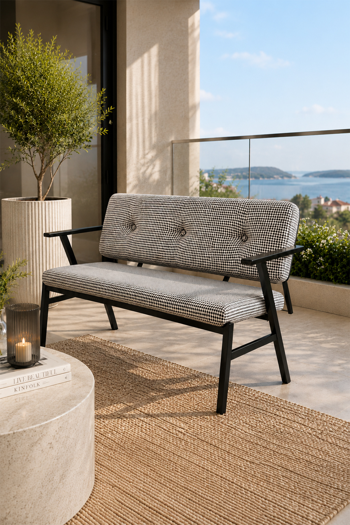 OPERA Bahçe & Balkon Oturma Grubu Kaz Ayağı 2 Tekli Koltuk, 1 İkili Koltuk 2+1+1 Çay Seti görsel 2