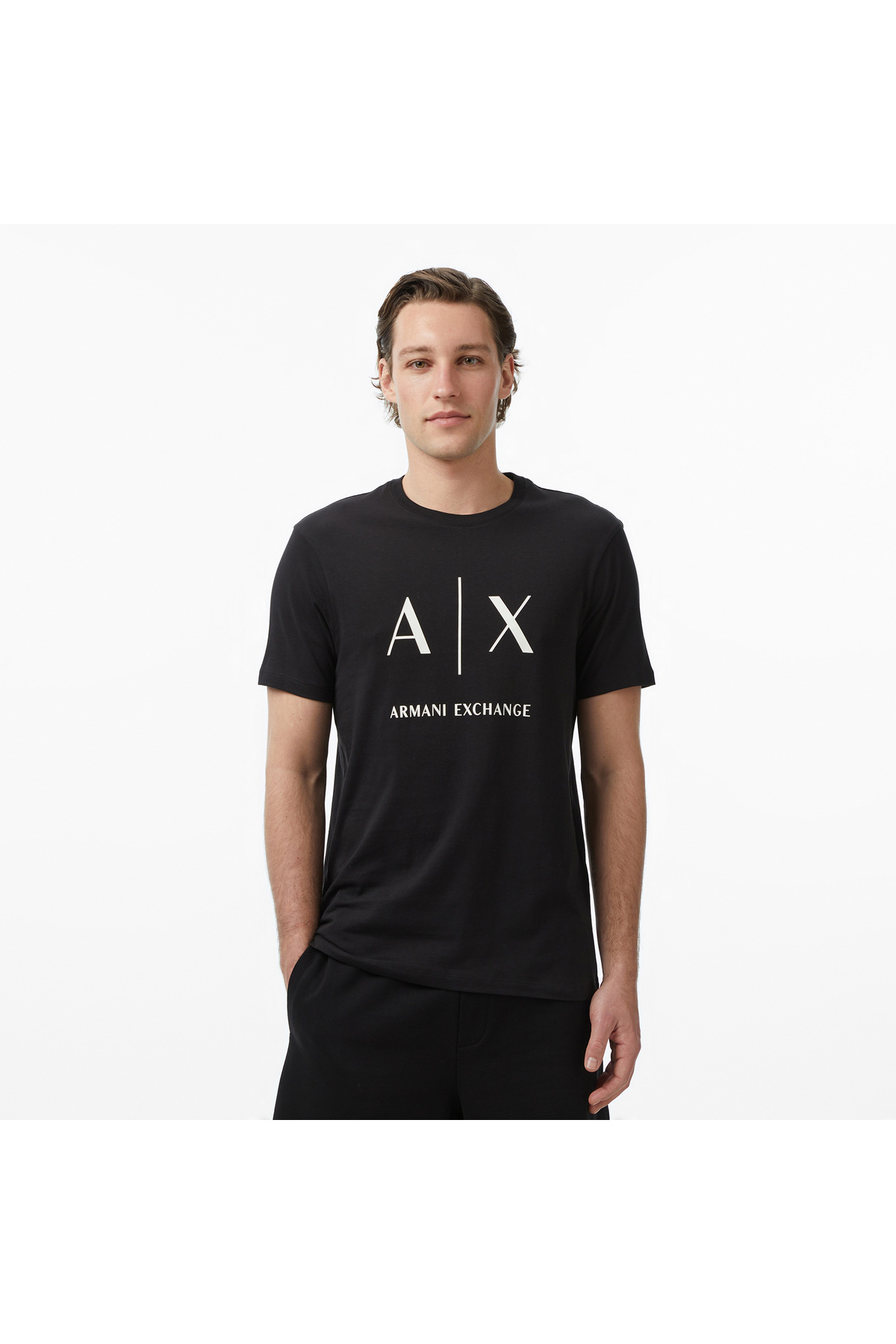 تی‌شرت مشکی مردانه آرمانی اکسچنج تی شرت Armani Exchange