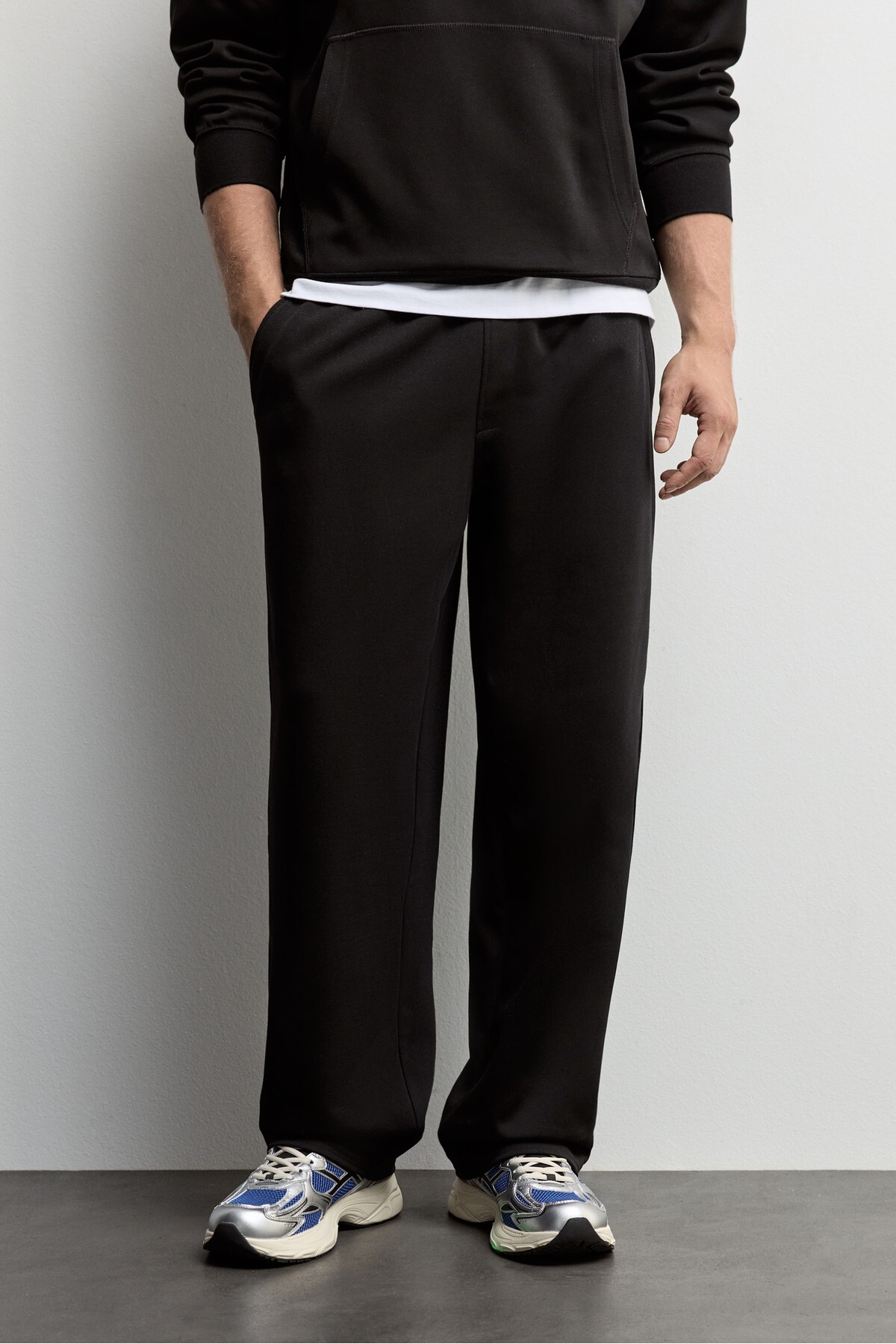 İnterlok baggy jogger pantolon — مشکی G000C747875802 — تصویر 2 از 8