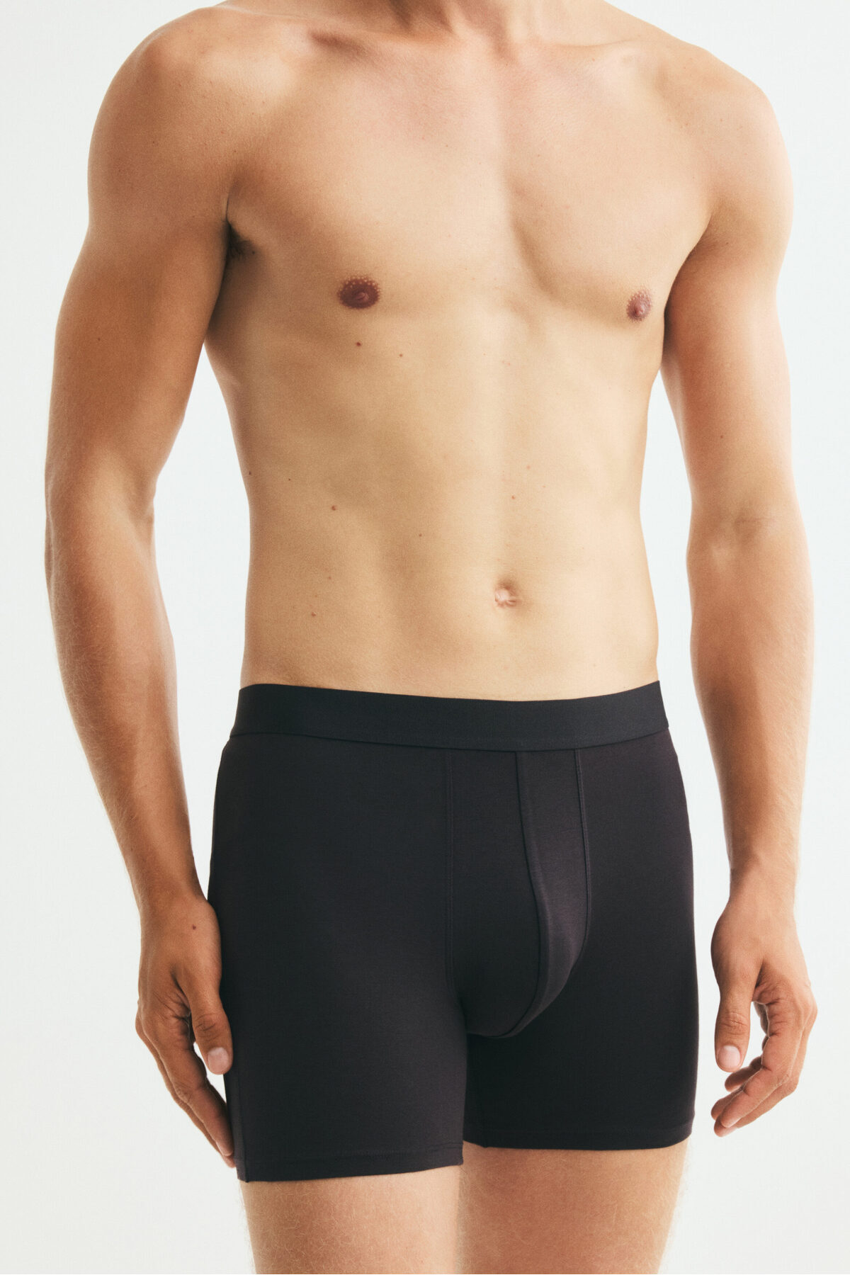 بسته 5 عددی شورت بوکسور لگ معمولی Lycra® اچ اند ام باکسر H&M