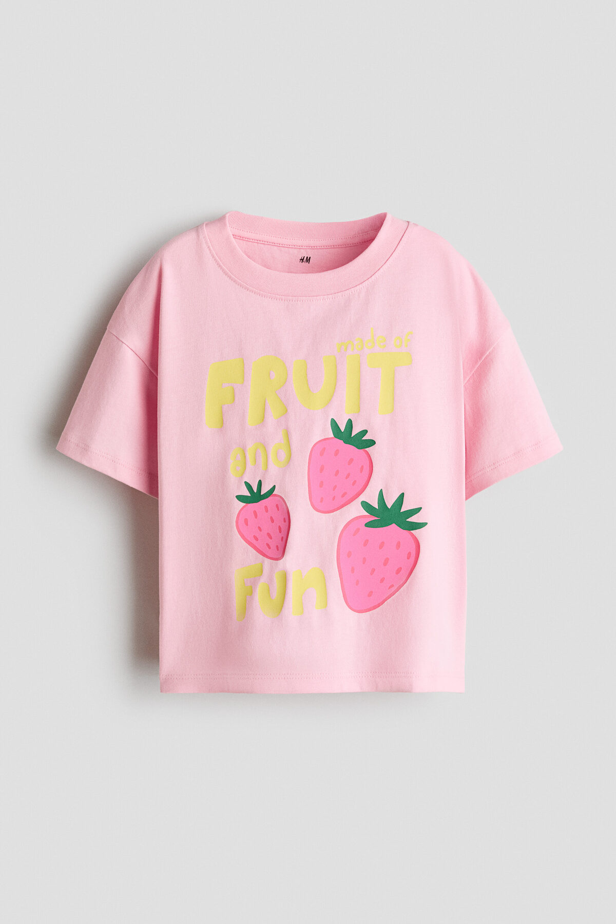 تی‌شرت نخی با طرح چاپی اچ اند ام تی شرت H&M