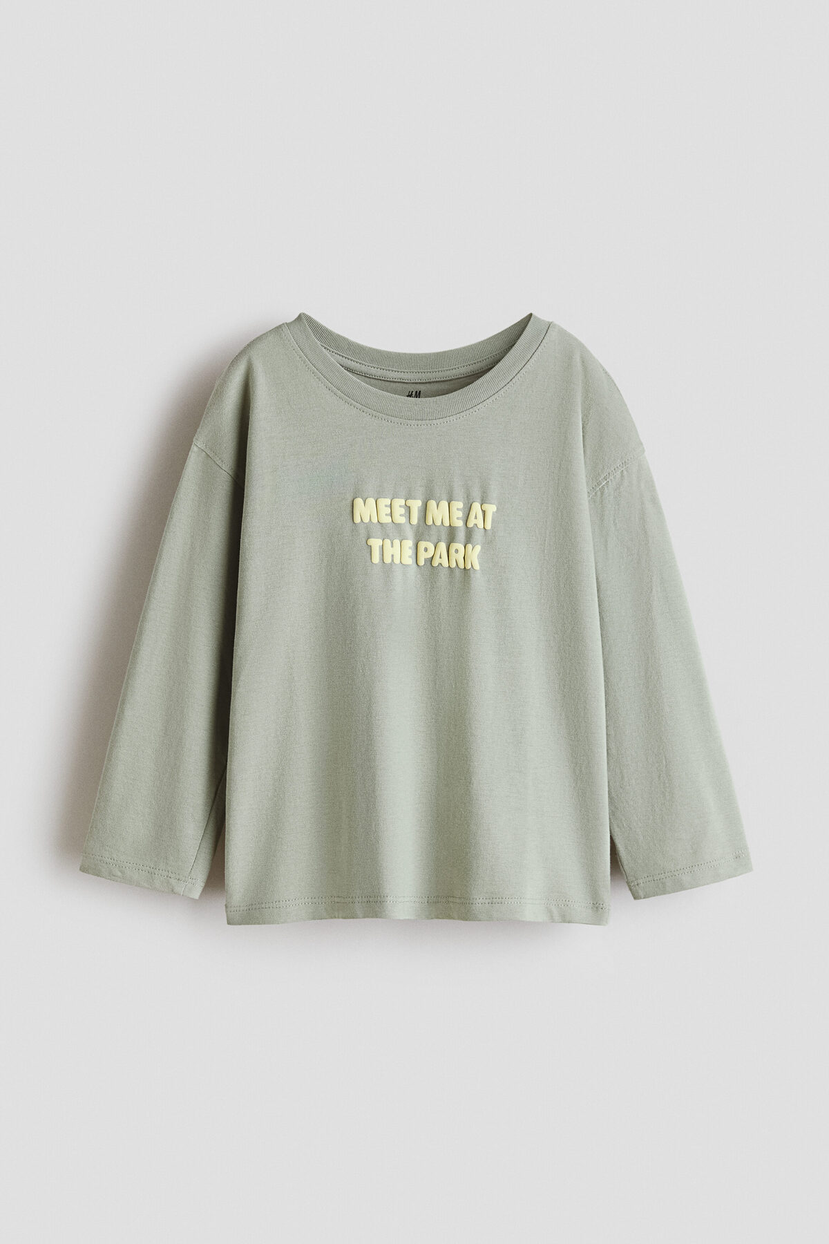 تی‌شرت آستین بلند طرح‌دار اچ اند ام تی شرت H&M