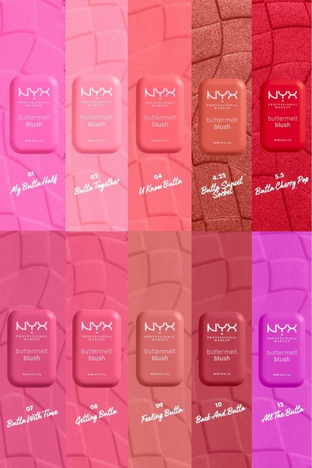 رژگونه کرمی پودری باترملت - 5.5 Butta Cherry Pop — قرمز NYXBTTRMLTBLSHST — تصویر 7 از 9