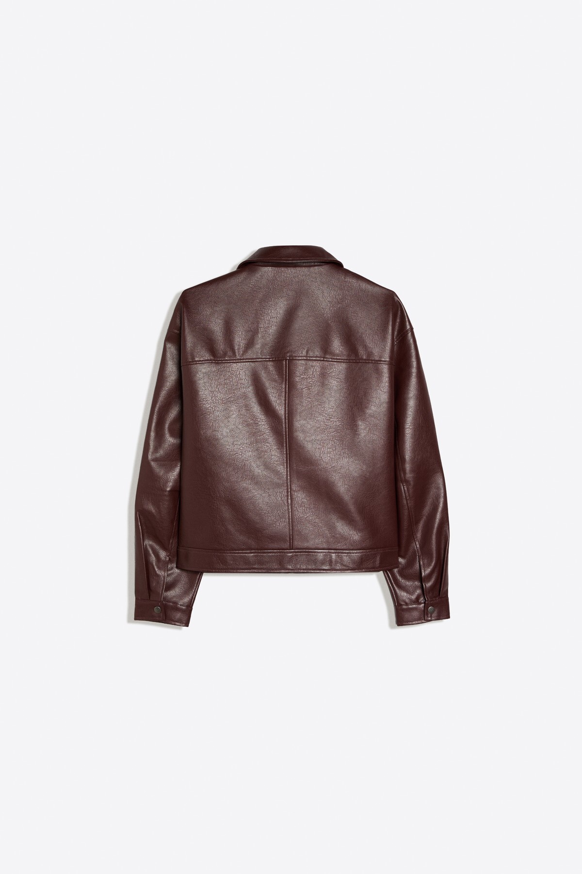 Bershka Suni deri boxy fit ceket görsel 6