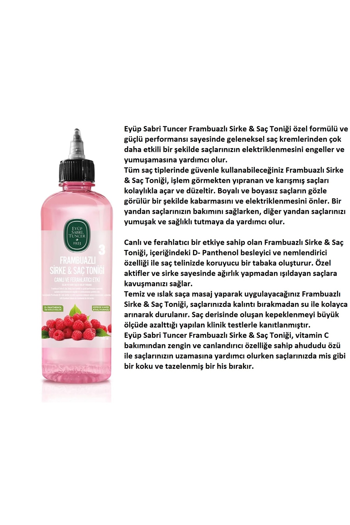 8 ADET 500 ML FRAMBUAZLI SAÇ TONİĞİ, COMPRESSED FACE TOWEL Hediye — hpro-estseries0692 — تصویر 3 از 5