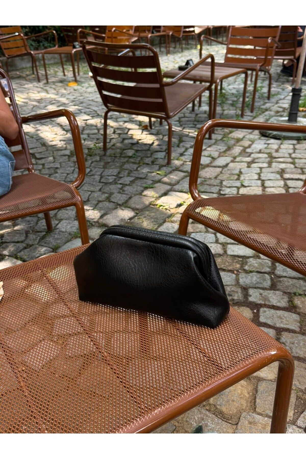 NİSSEA.CO Siyah Clutch Çanta görsel 4