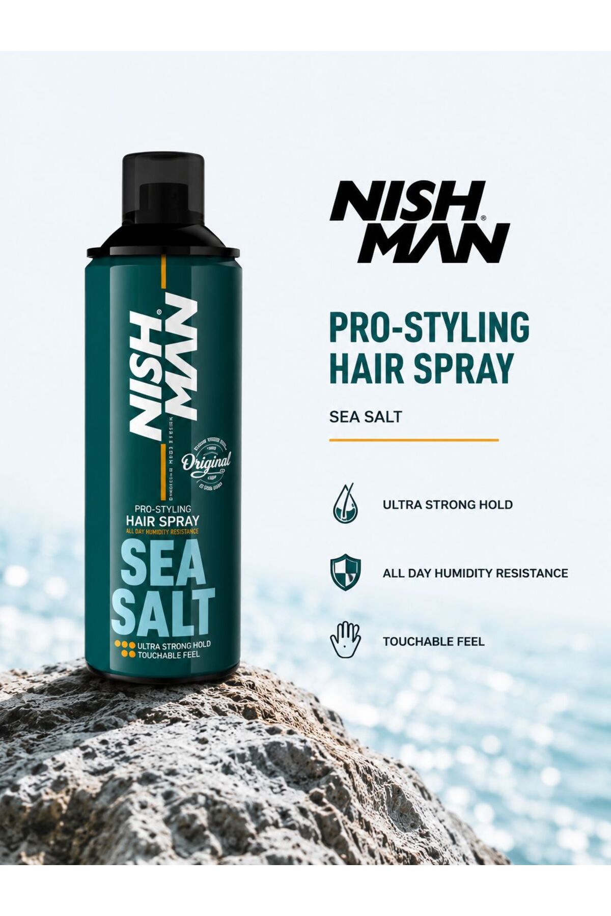 Ultra Güçlü Tutuş Saç Spreyi Deniz Tuzu Özlü Pro-Styling 500 ML — NSSSS — تصویر 7 از 7