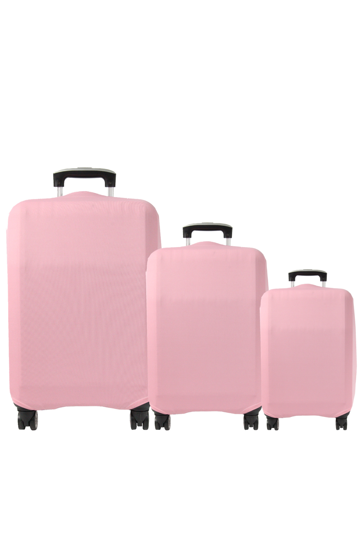 (My#Pembe) VALİZLER İÇİN KILIF SETİ (KABİN ORTA VE BÜYÜK)