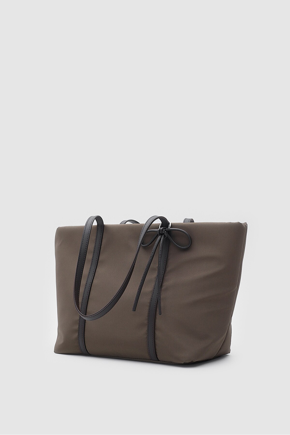 Shule Bags Jersey Fiyonklu Omuz Çantası Kahve görsel 5