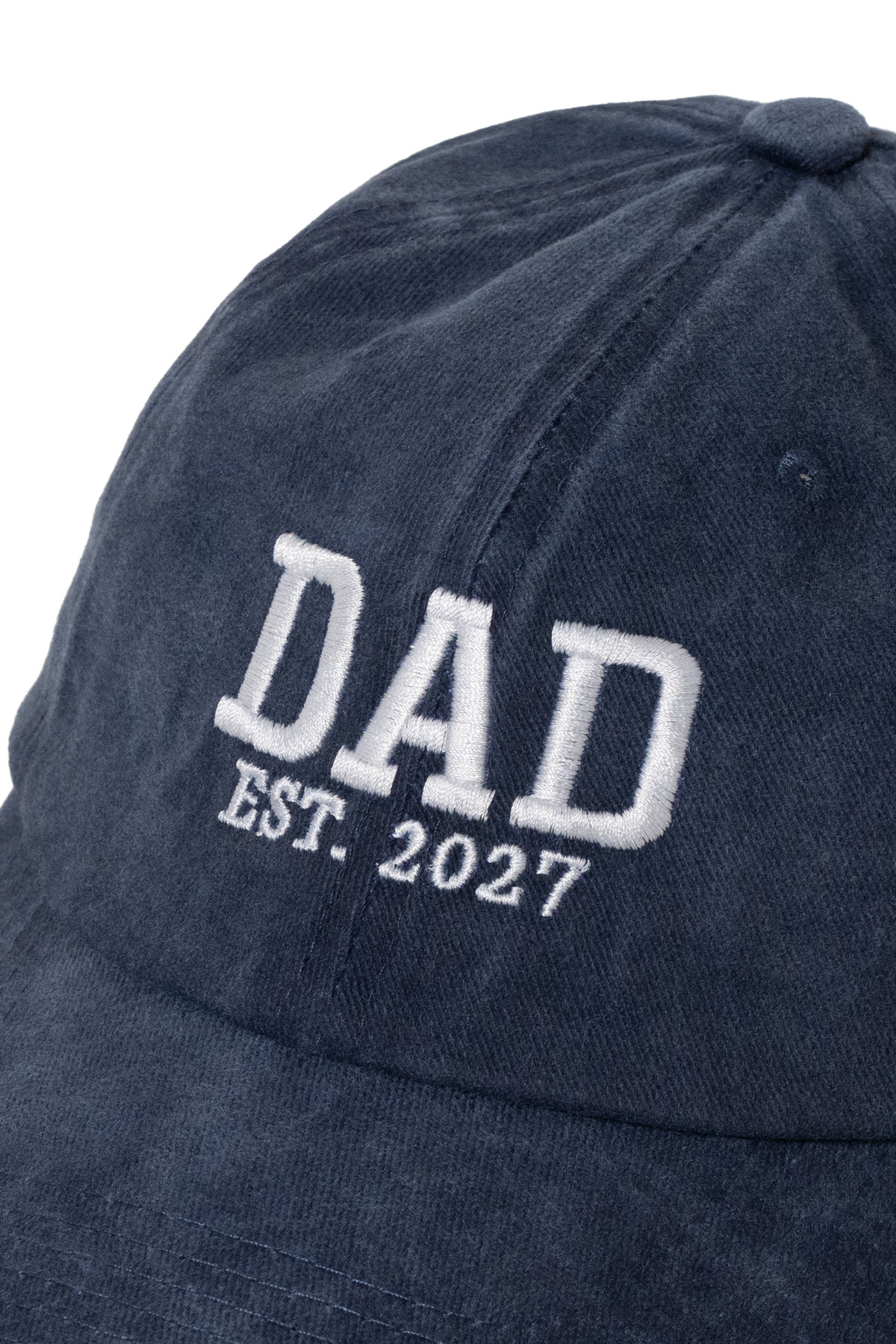 Nome Studio Nakışlı 2027 Bordo-Lacivert Mom Dad Şapka '27 Tarihli 2li paket Anne Baba Yıkamalı Kumaşlı Şapka Pamuklu Ayarlı görsel 7