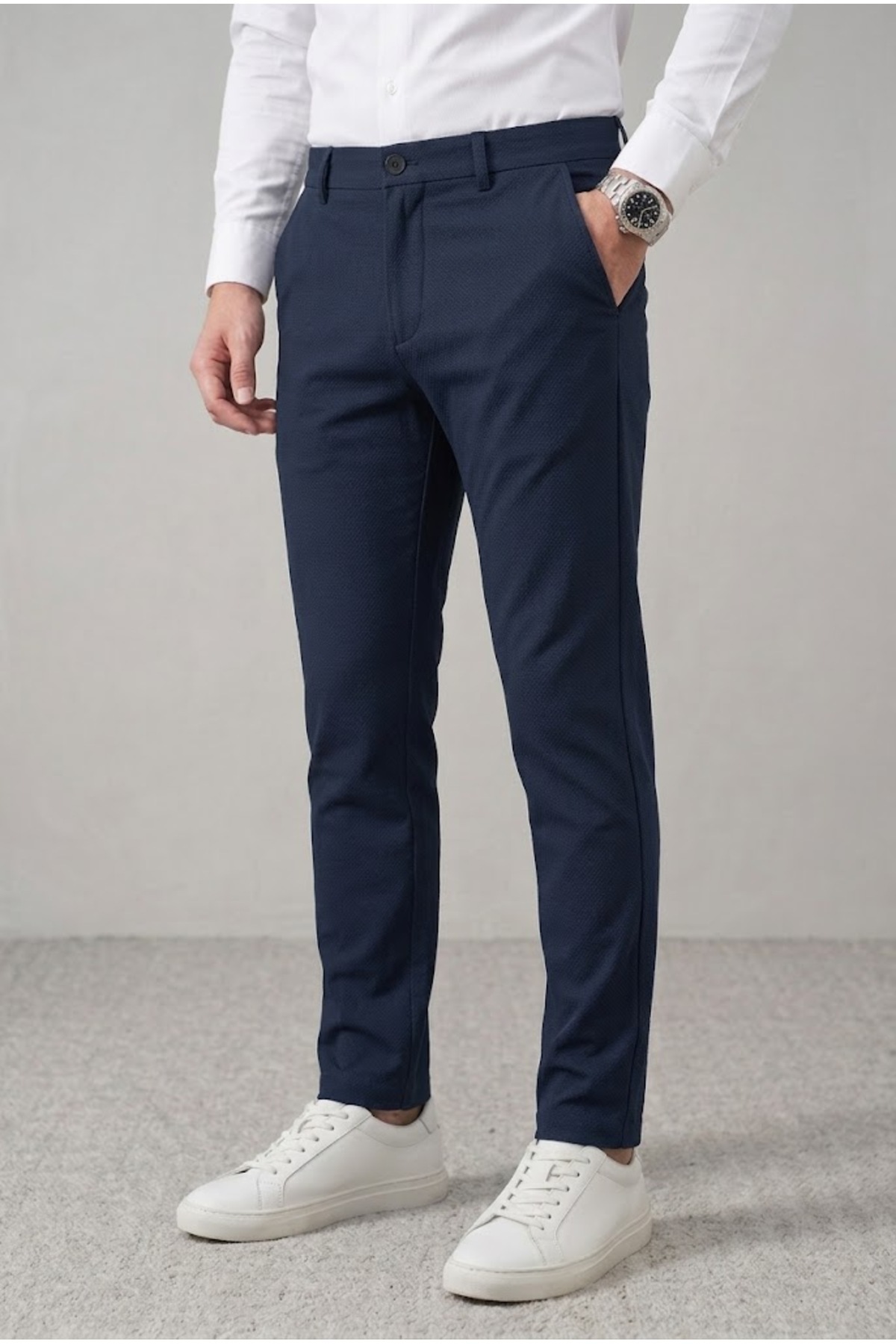 ElitWear Erkek Slim Fit Likralı Casual Kumaş Pantolon