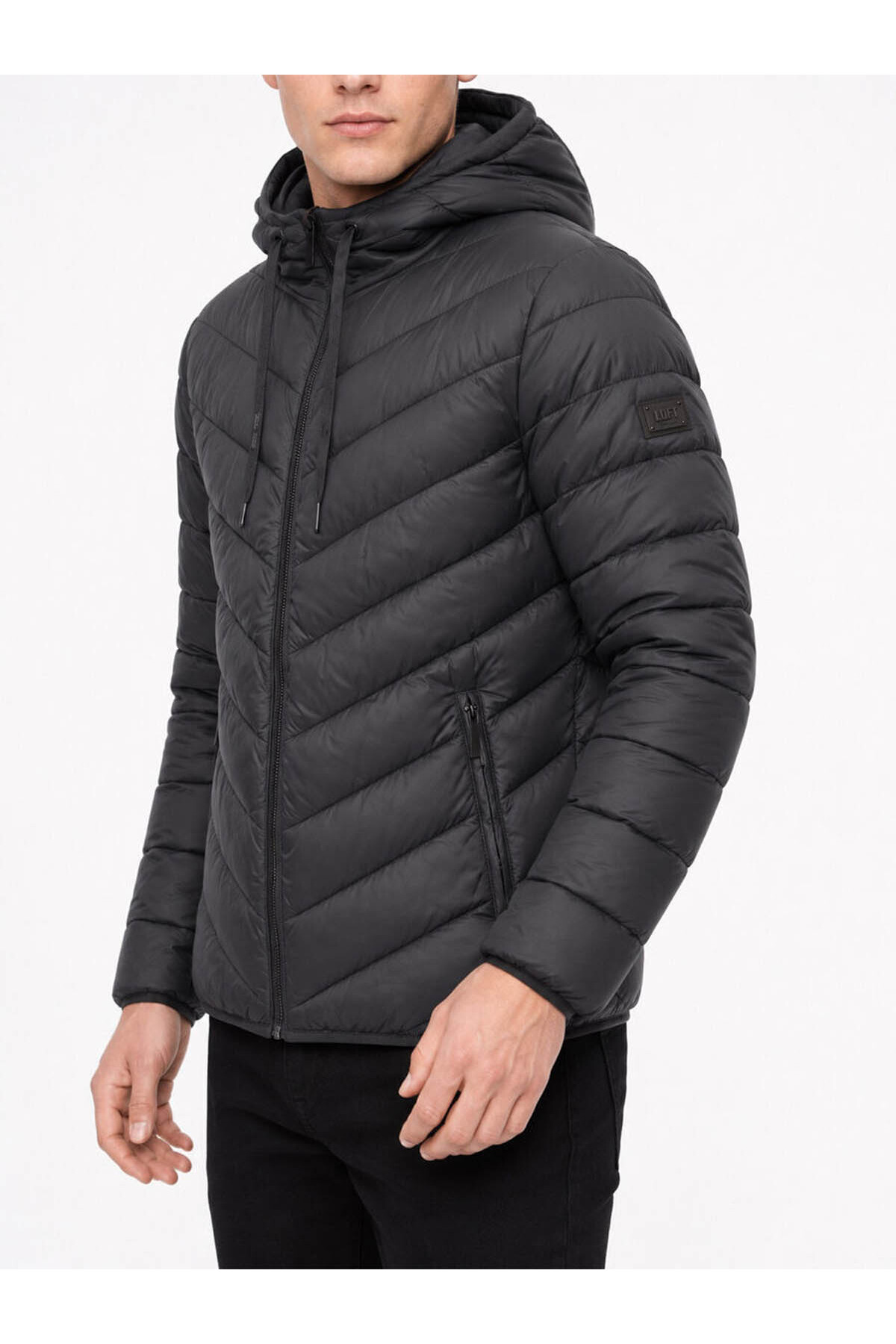 Loft Regular Fit Siyah Erkek Mont LF2043698 görsel 5