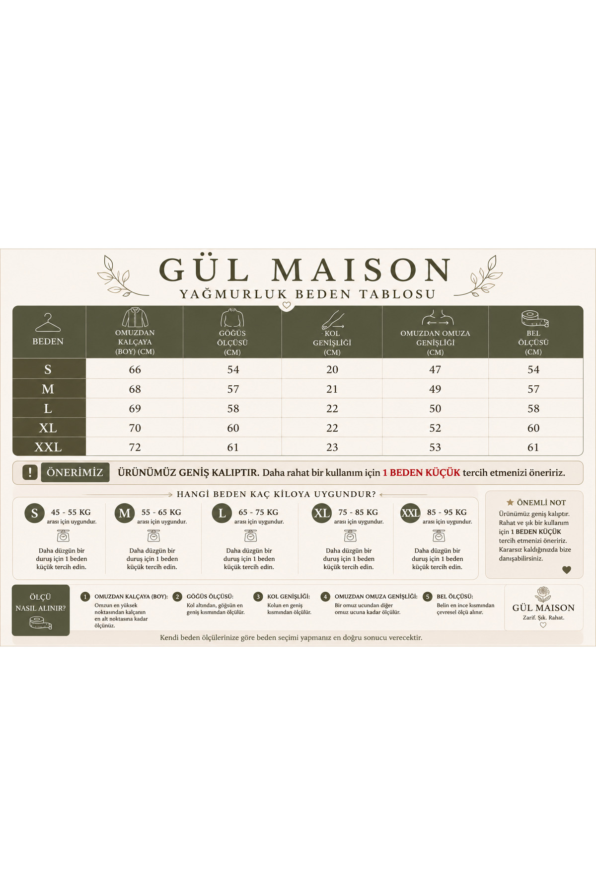 Gül Maison Kadın Yağmurluk Su Geçirmez Kapüşonlu Oversize Şık Mevsimlik görsel 4
