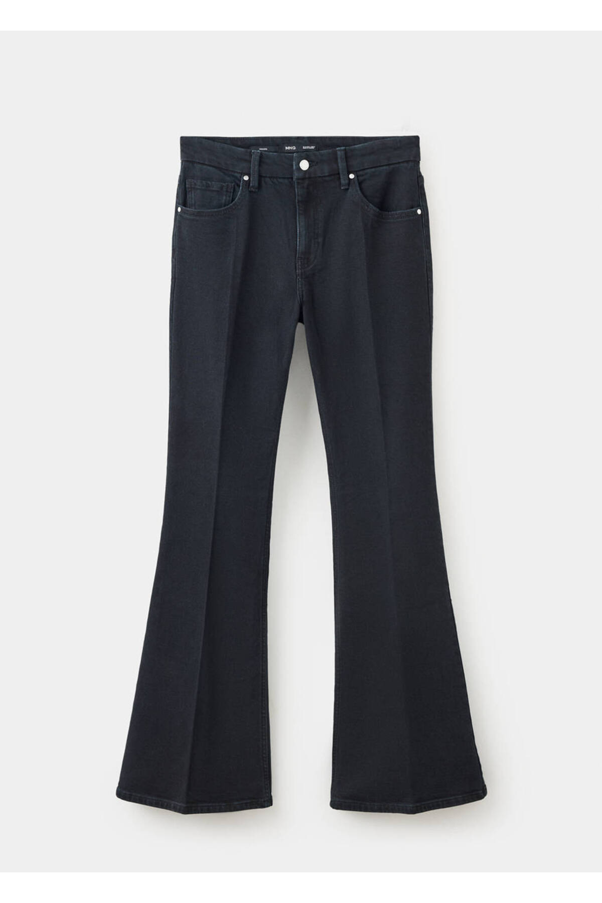 MANGO Woman İspanyol paça yüksek bel jean pantolon görsel 3