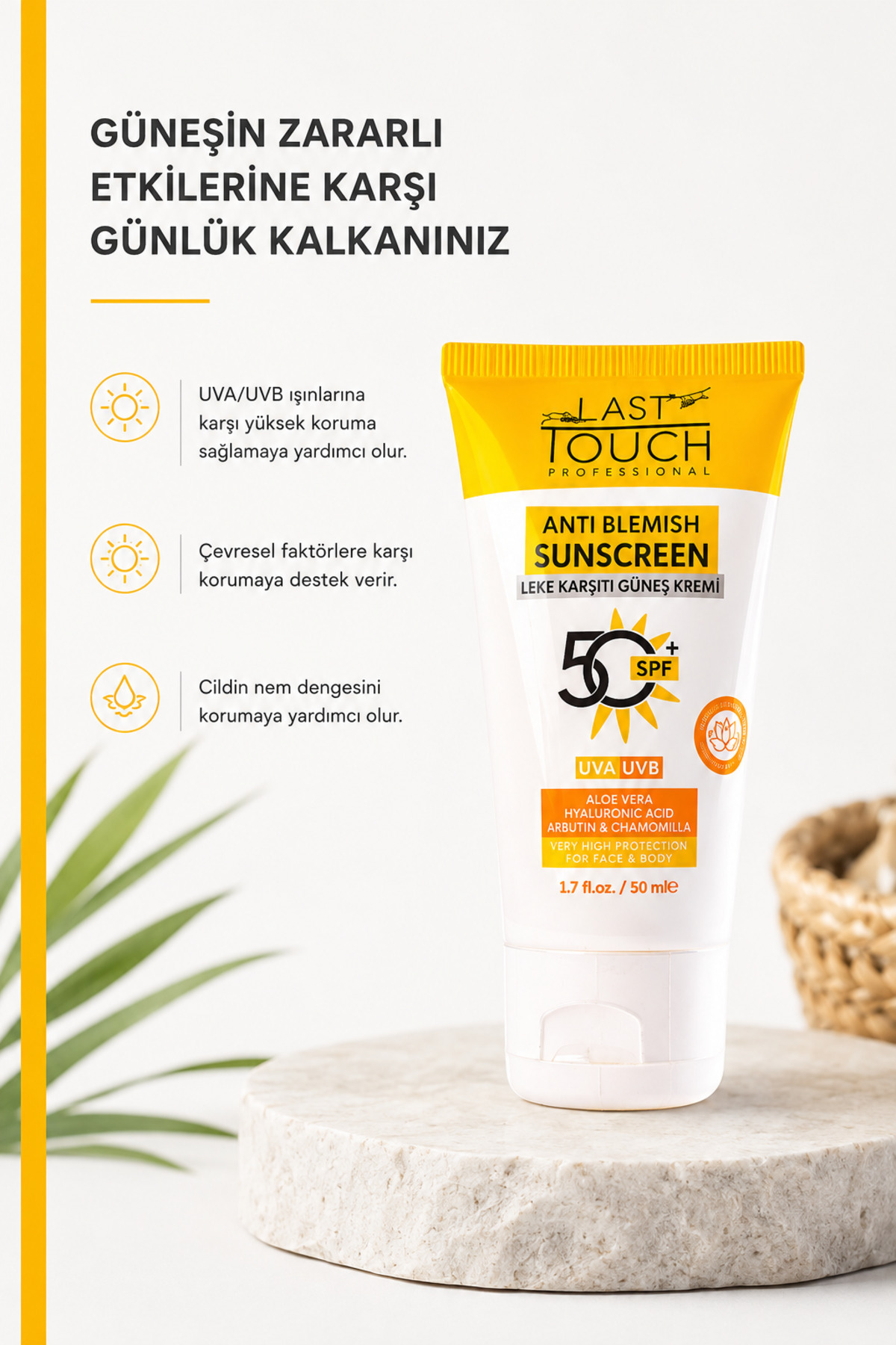 Spf 50+ Leke Karşıtı Yüksek Korumalı Yüz ve Vücut Güneş Kremi 50 ml — GK25100 — تصویر 6 از 9