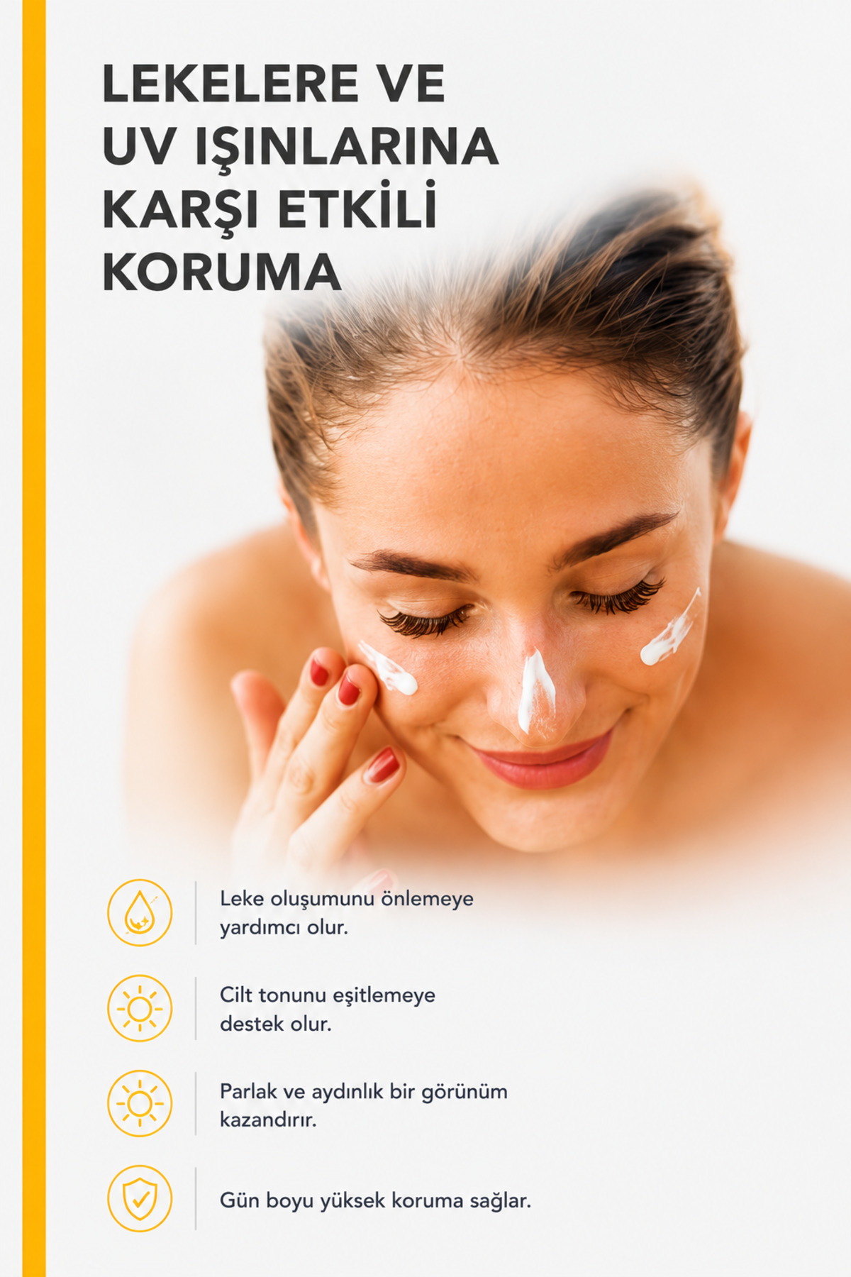 Spf 50+ Leke Karşıtı Yüksek Korumalı Yüz ve Vücut Güneş Kremi 50 ml — GK25100 — تصویر 3 از 9