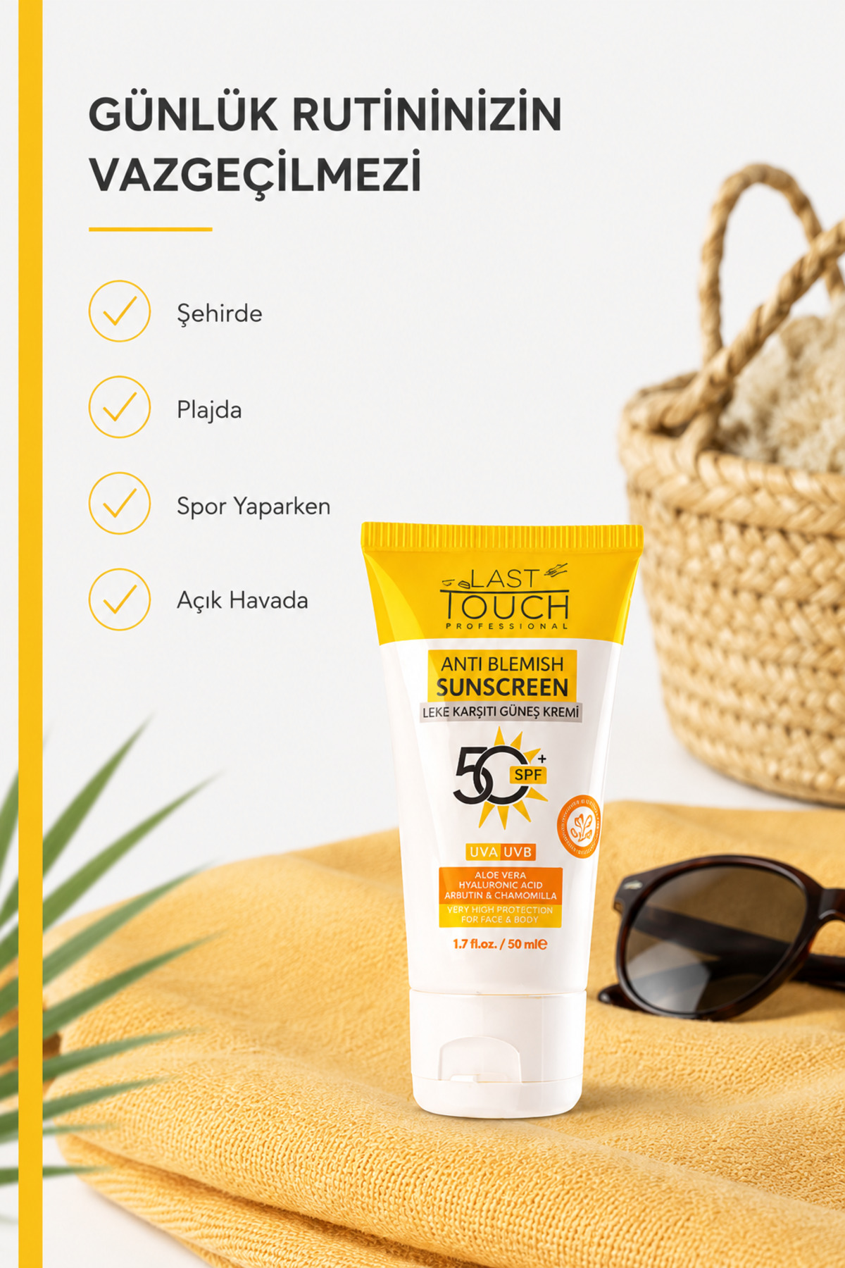 Spf 50+ Leke Karşıtı Yüksek Korumalı Yüz ve Vücut Güneş Kremi 50 ml — GK25100 — تصویر 8 از 9