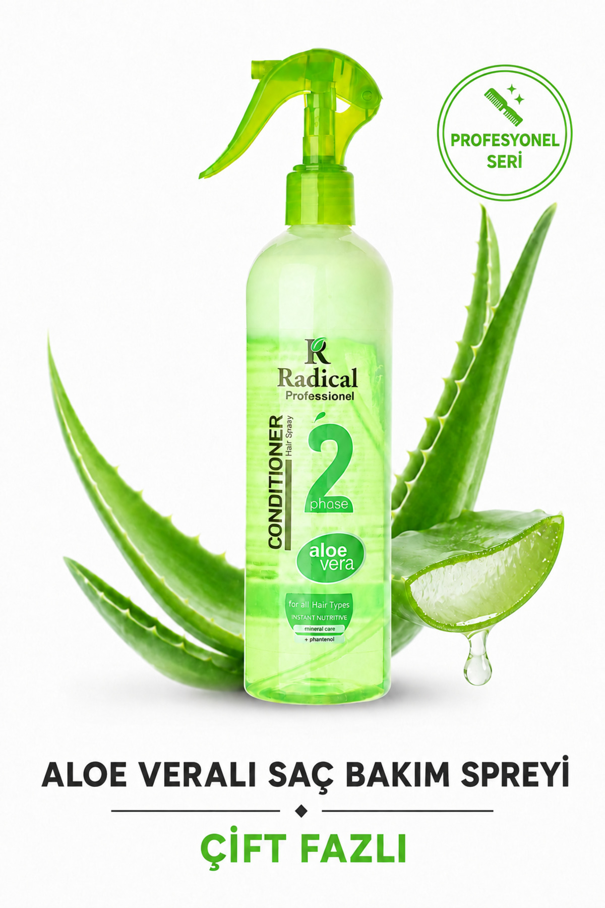 Radical Profesyonel Onarıcı Aloe Veralı Çift Fazlı Saç Bakım Spreyi 400 Gr. — 0001conditioner-aloevera