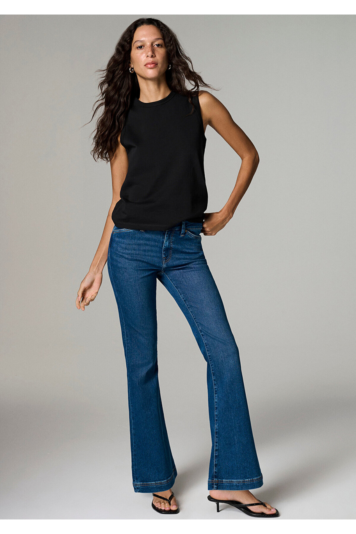 Sydney Gold Premium Vintage Koyu Jean Pantolon 10811A1337
