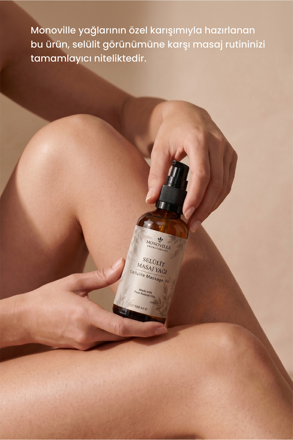 Selülit Masaj Yağı 100 ml Cam Şişe (Cellulite Massage Oil) — K102 — تصویر 2 از 6