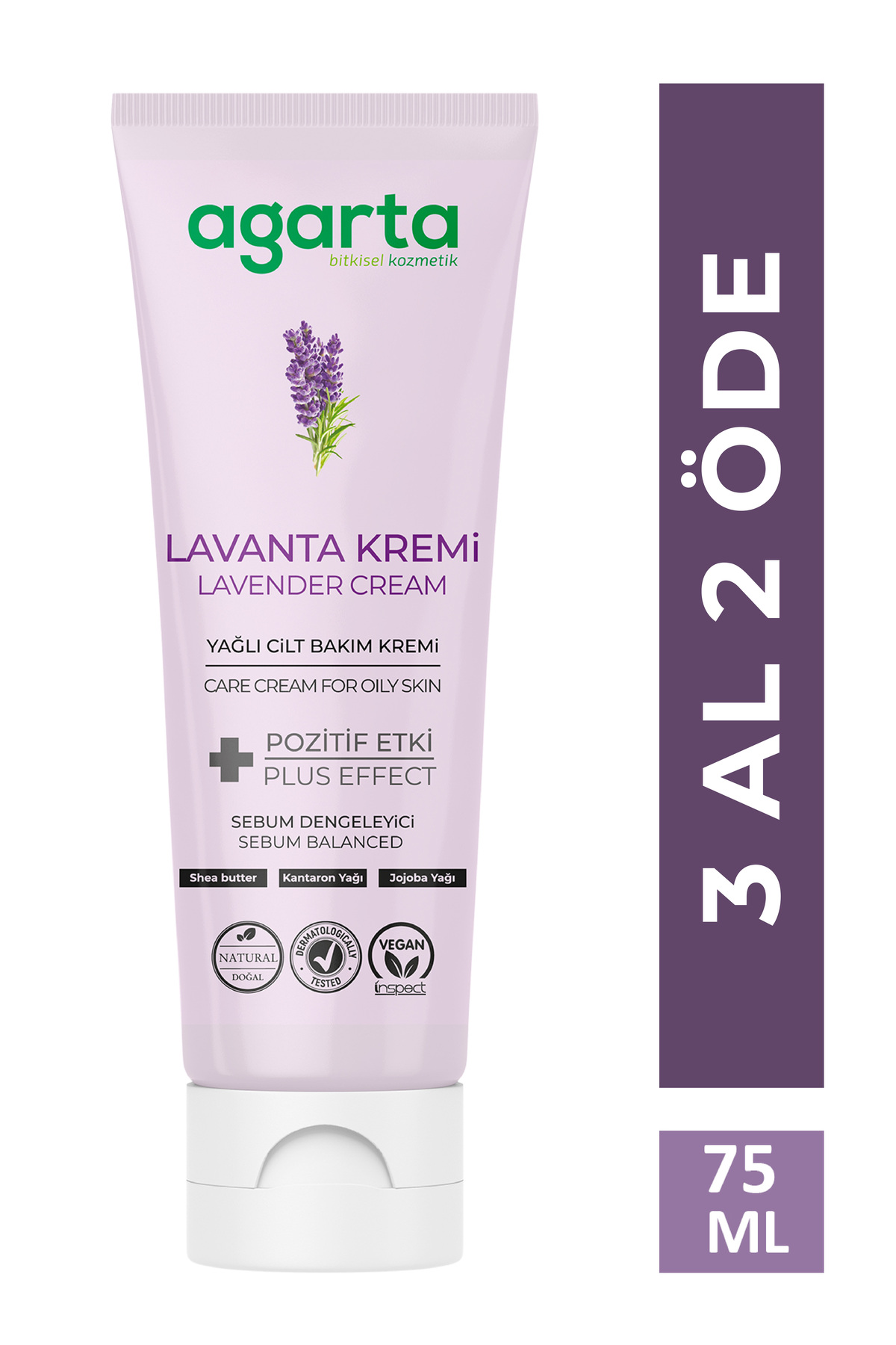 Agarta Doğal Lavanta Nemlendirici El Ve Vücut Bakım Kremi 75 ml — PRA-943404-0515