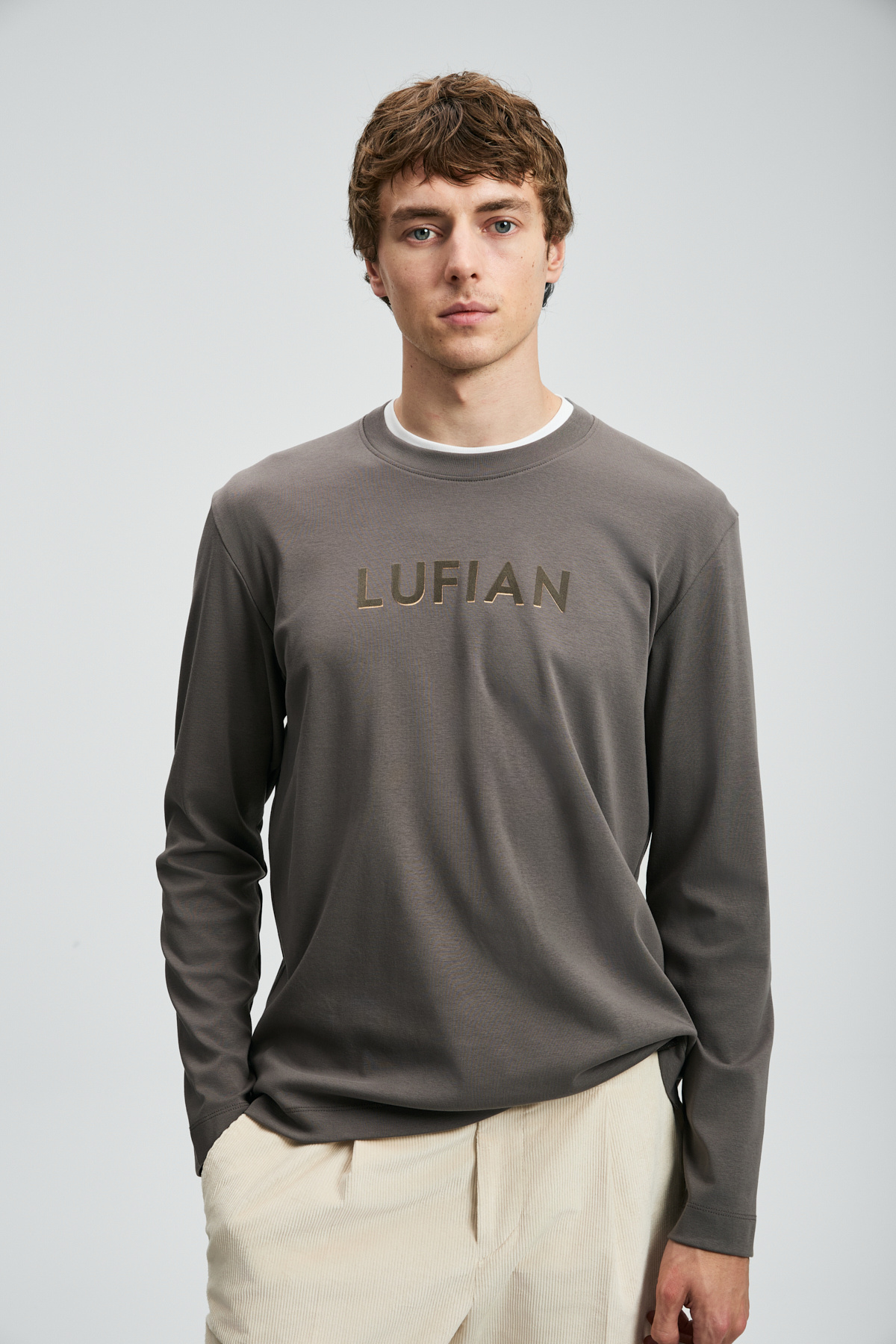 Lufian 112020057 Sara Erkek Sweatshirt KAHVERENGİ