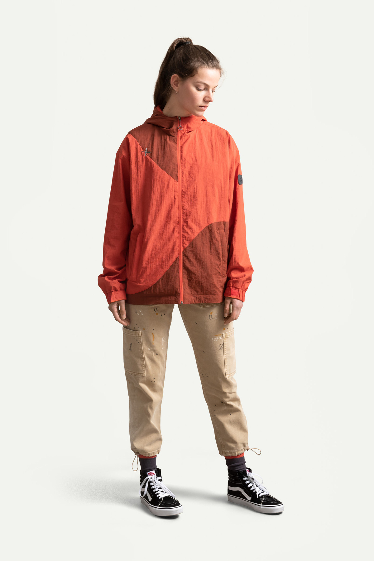 KAFT Kırmızı Unisex Rüzgarlık Ceket | (Pakaru - Coral) görsel 5