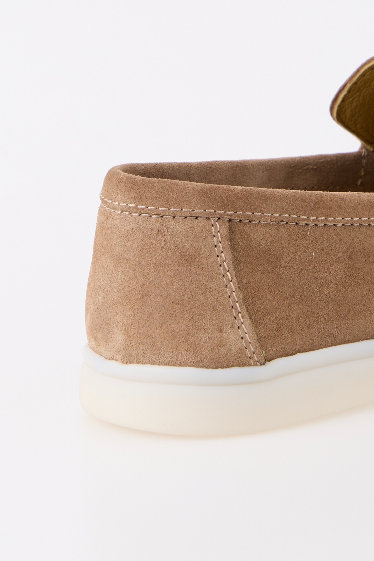 aladdin & sons Azure Bej Süet Hakiki Deri Erkek Loafer Ayakkabı görsel 7