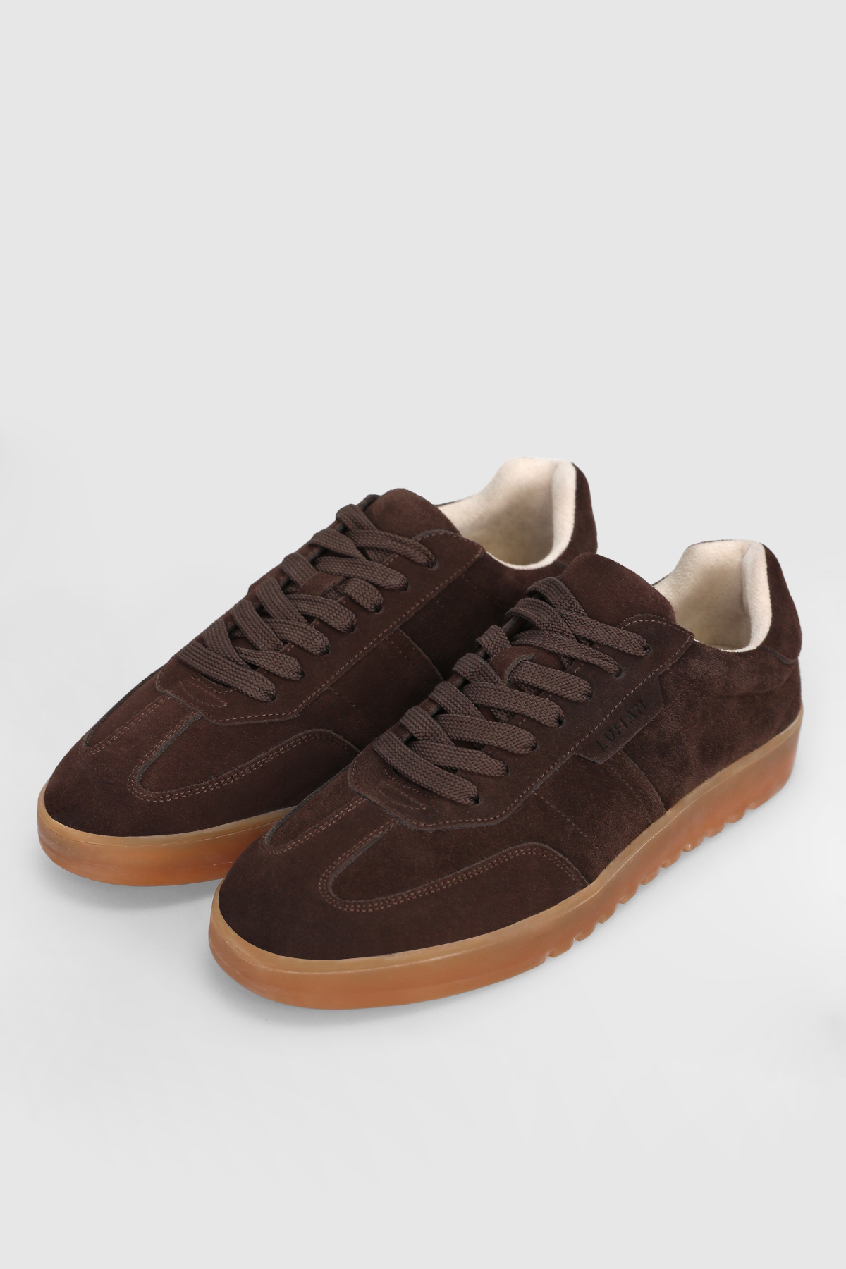 Lufian Pele Erkek Deri Sneaker Ayakkabı Kahverengi görsel 4