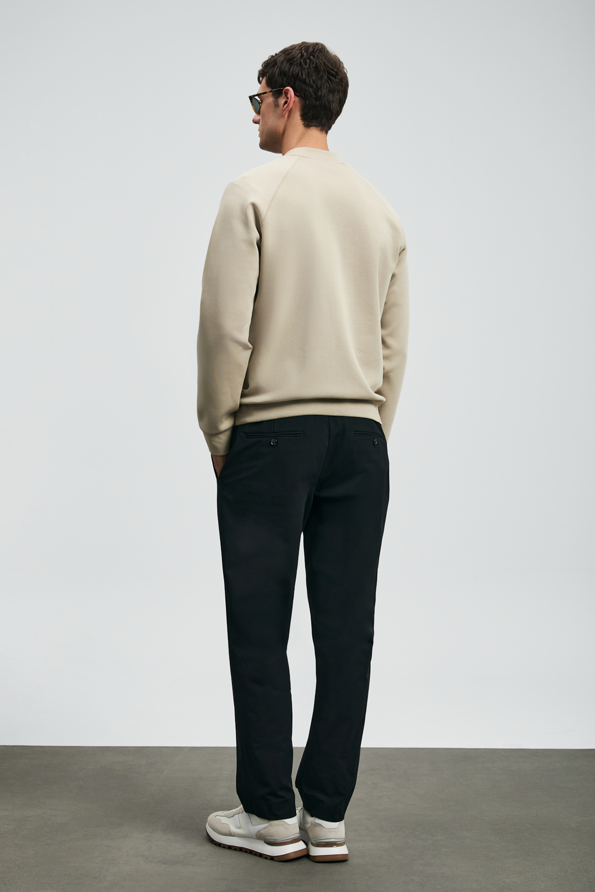 Lufian Daren Smart Erkek Chino Pantolon Slim Fit Siyah görsel 6