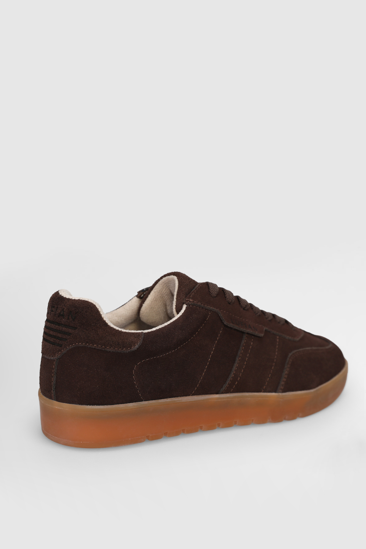 Lufian Pele Erkek Deri Sneaker Ayakkabı Kahverengi görsel 3