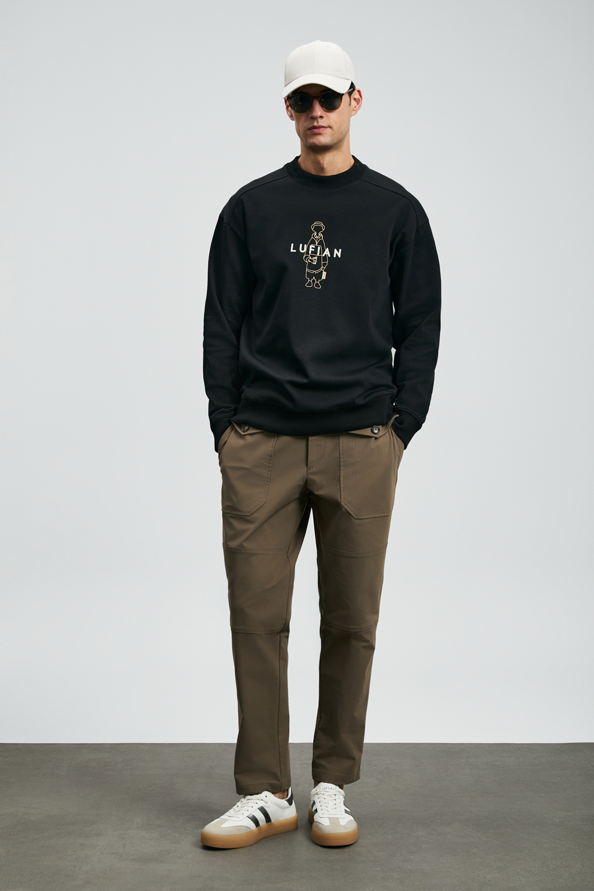 Lufian Sımba Erkek Sweatshirt Siyah görsel 3