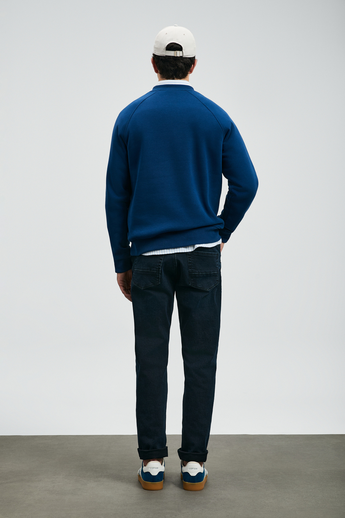 Lufian Storm Erkek Sweatshirt Saks görsel 6