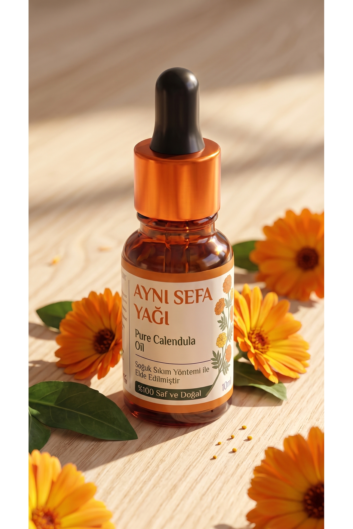 Aynı Sefa Yağı 10 ml / %100 Saf Ve Doğal / Calendula Flower Oil — A1-aynısefa-yağı-10ml — تصویر 8 از 8