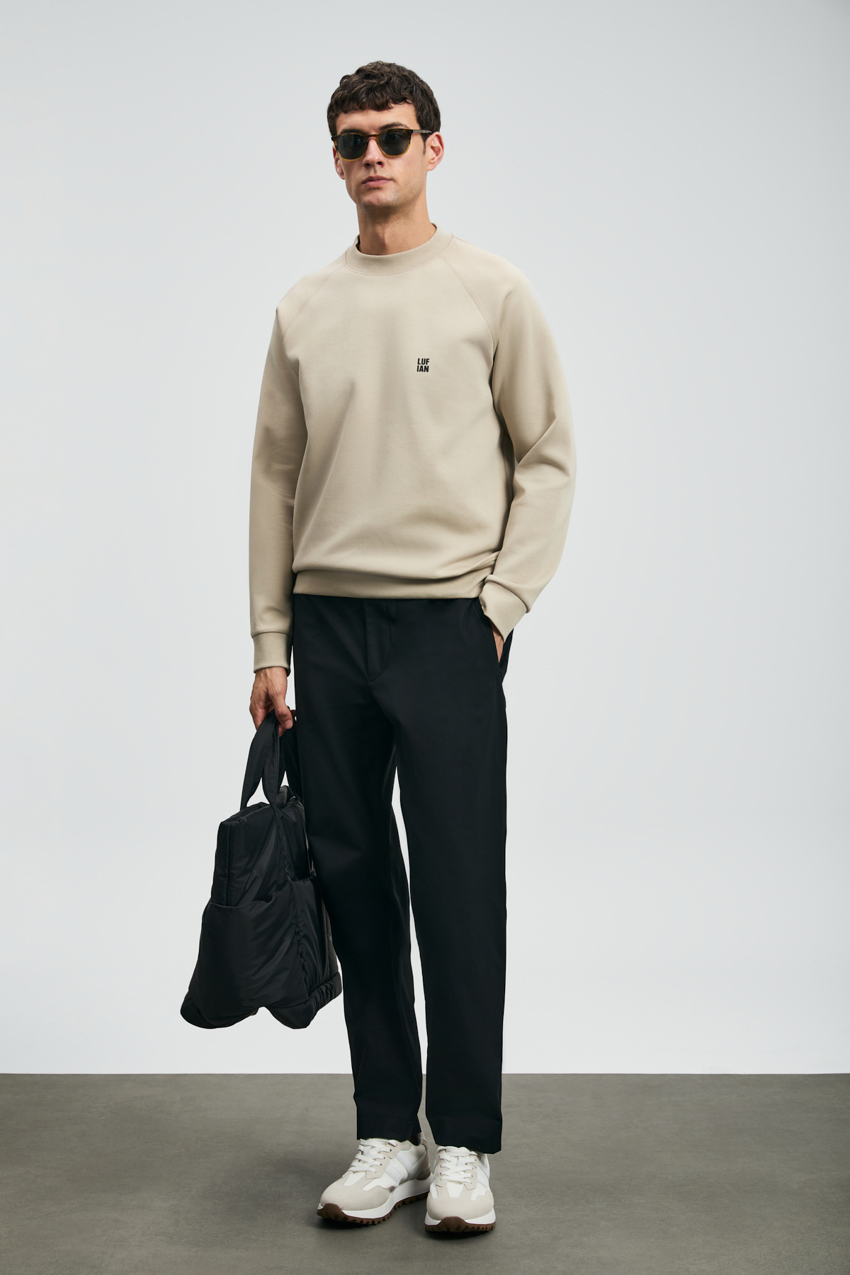 Lufian Daren Smart Erkek Chino Pantolon Slim Fit Siyah görsel 4