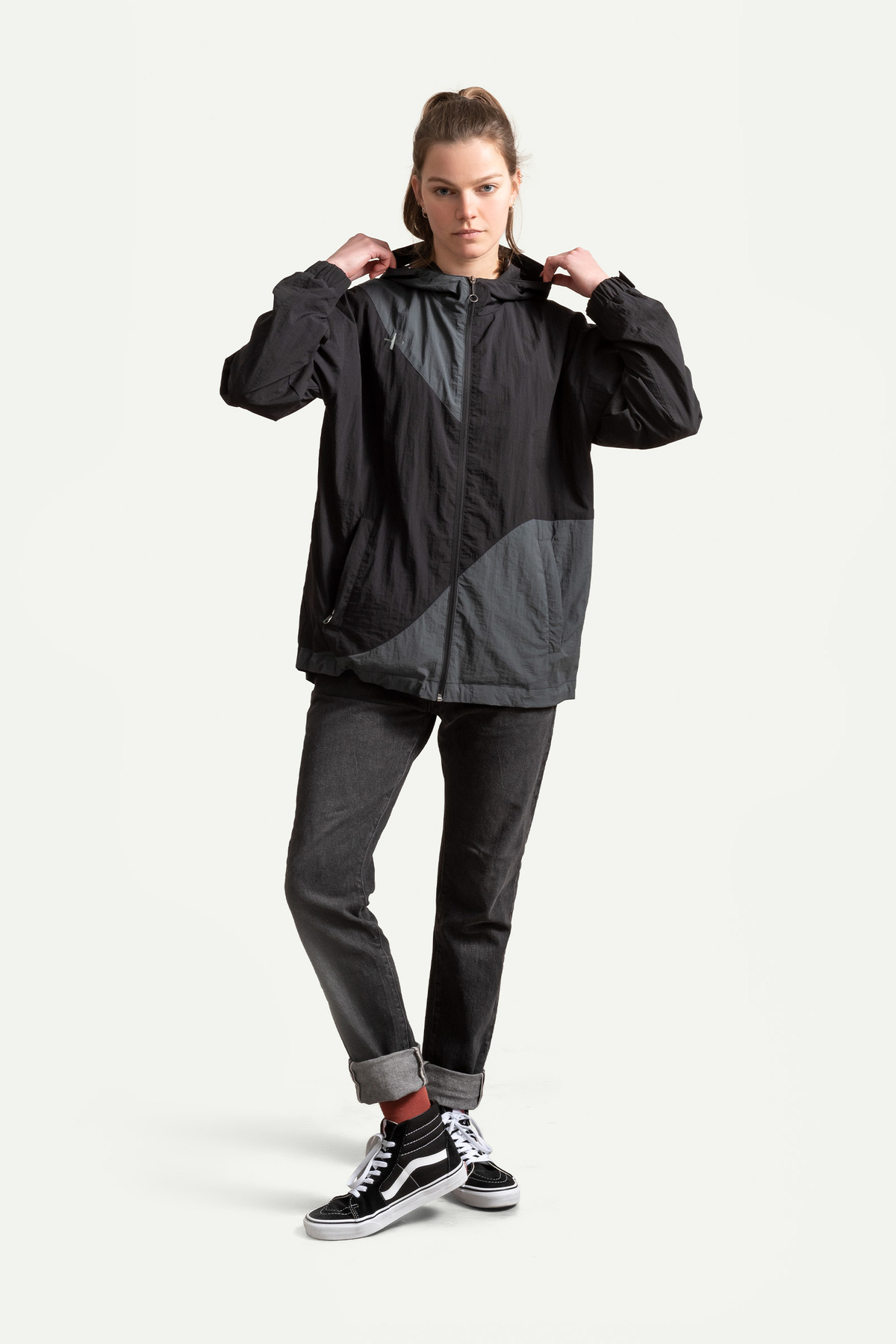 KAFT Siyah Unisex Rüzgarlık Ceket | (Pakaru - Tar) görsel 5