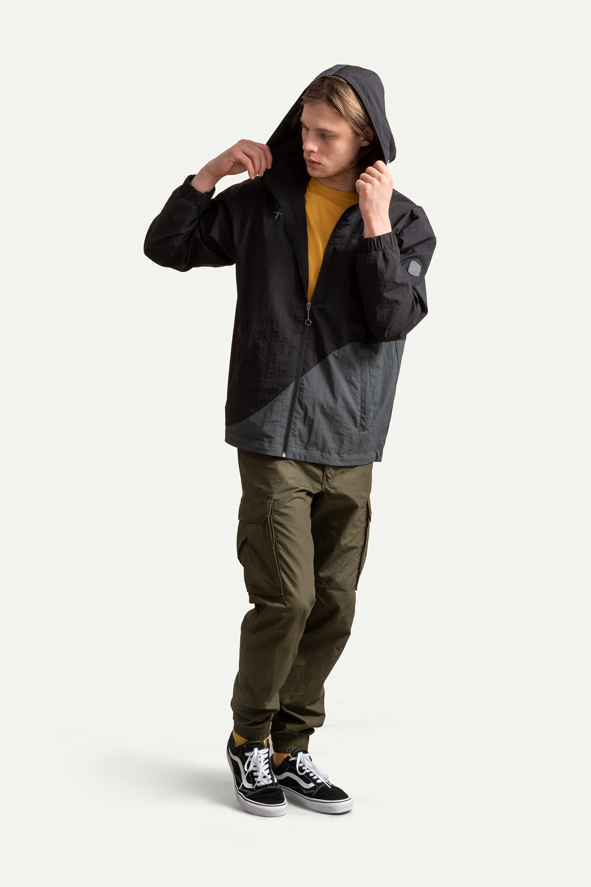 KAFT Siyah Unisex Rüzgarlık Ceket | (Pakaru - Tar) görsel 3