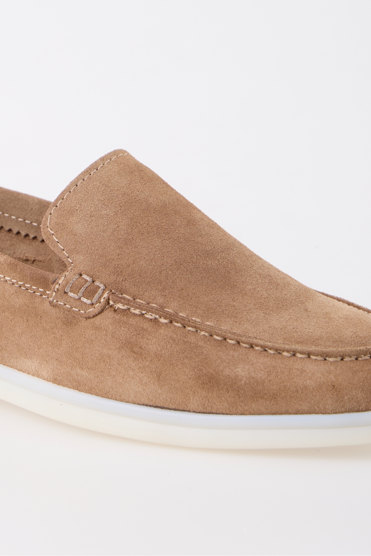 aladdin & sons Azure Bej Süet Hakiki Deri Erkek Loafer Ayakkabı görsel 8