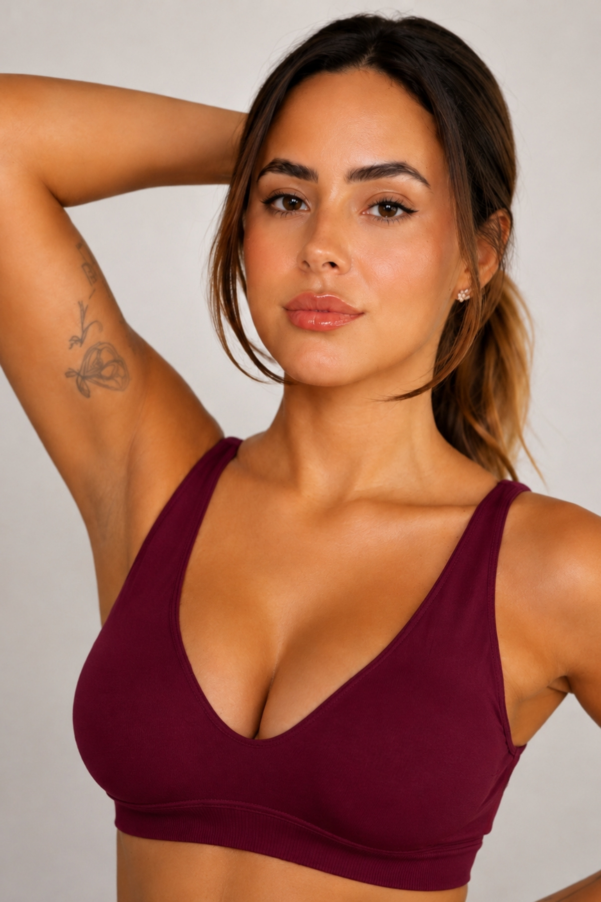 FOREVER MORE Kadın Pure Model Esnek Pedli Dikişsiz Büstiyer görsel 2