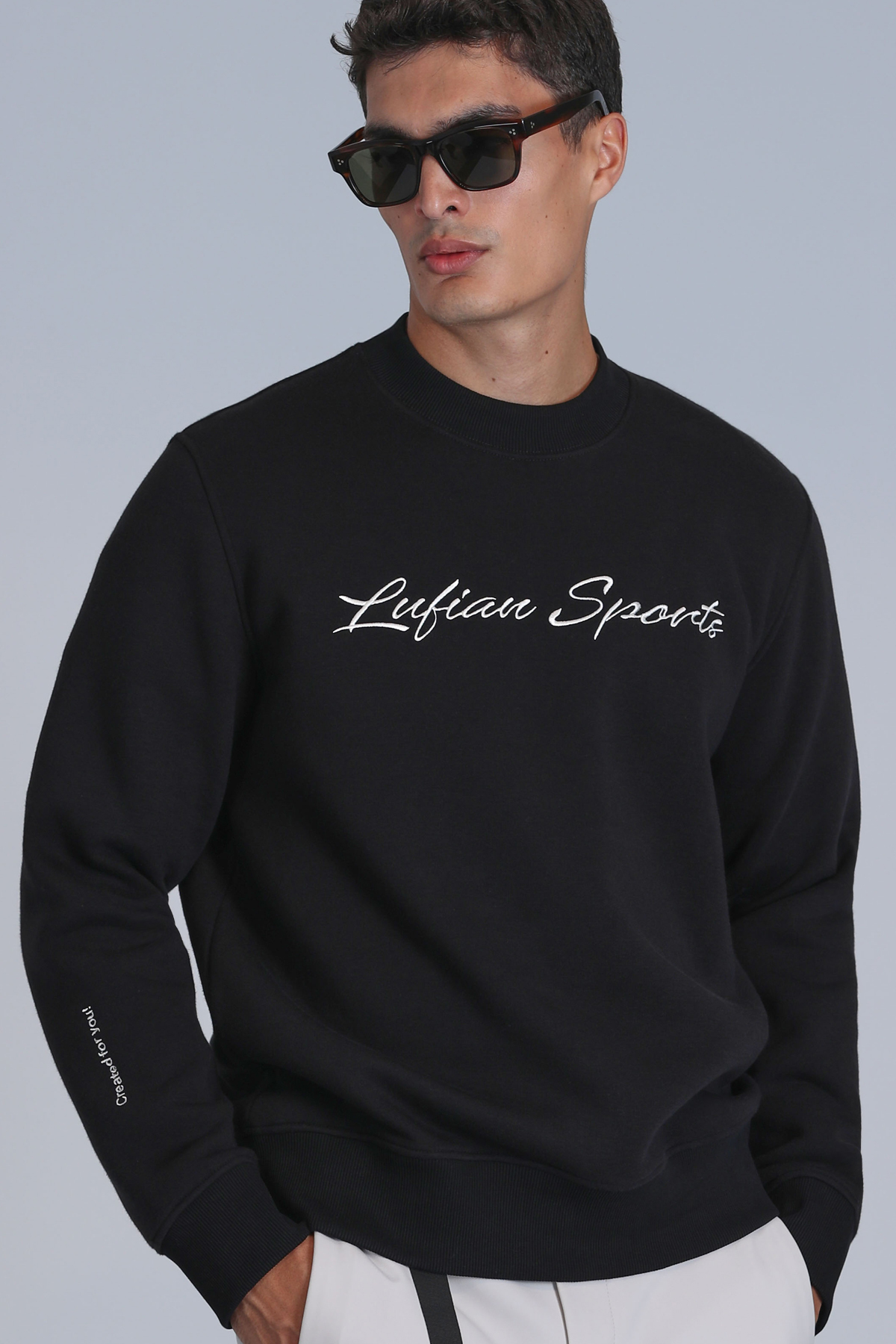 Lufian Loved Erkek Sweatshirt Siyah görsel 3
