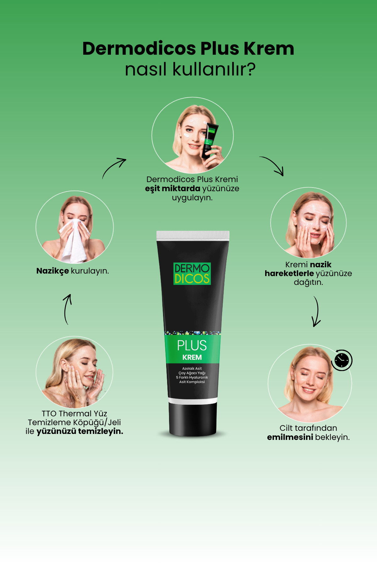 Dermodicos Plus %20 Azelaik Asit içeren Gece Bakım Kremi 30 ml — dermodicoskrem — تصویر 8 از 9