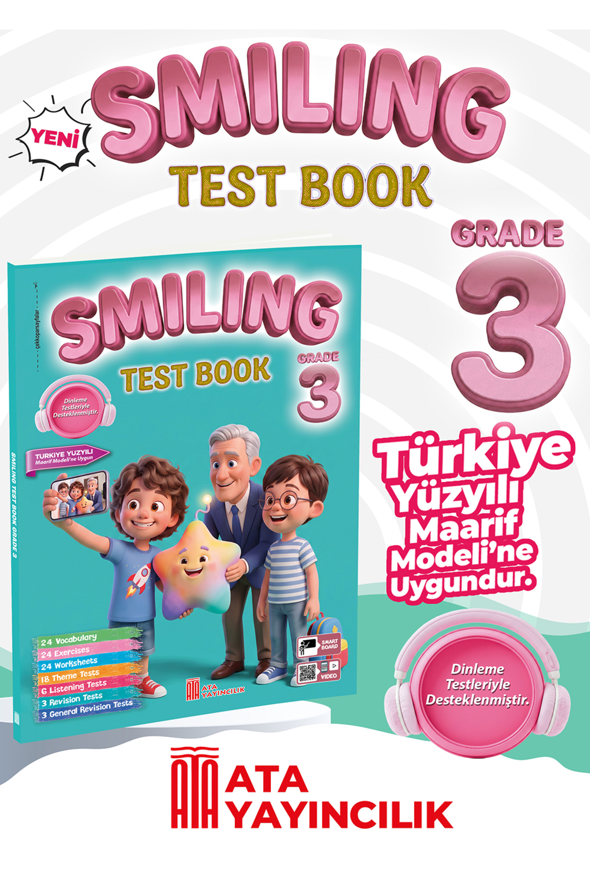 Ata Yayıncılık 3. Sınıf Smiling Test Book - Fiyatı, Yorumları