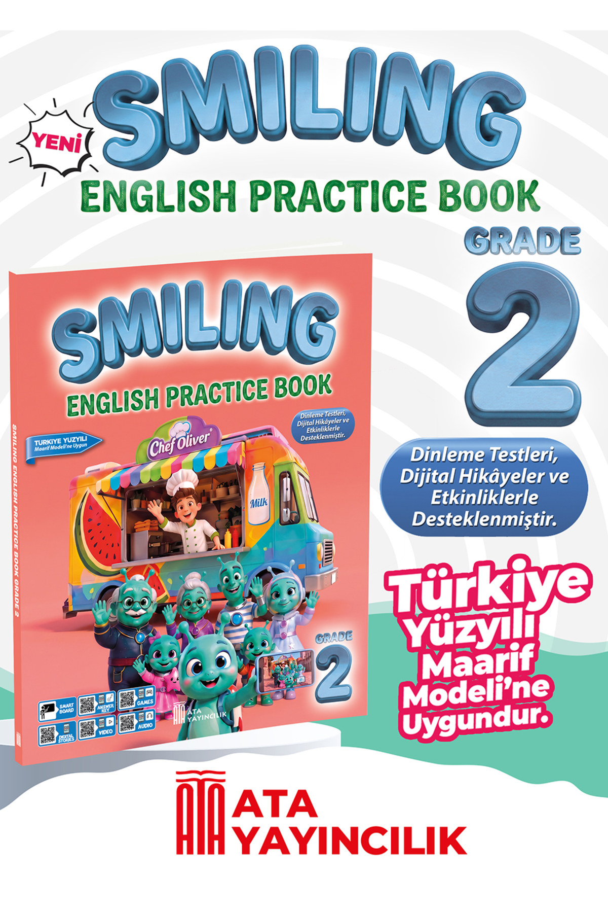 Ata Yayıncılık Smiling English Practice Book 2. Sınıf - Fiyatı