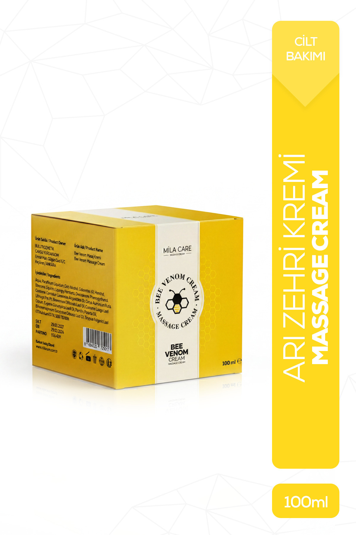 Mila Care Health&Beauty Bee Venom Arı Zehri Kremi 100ml