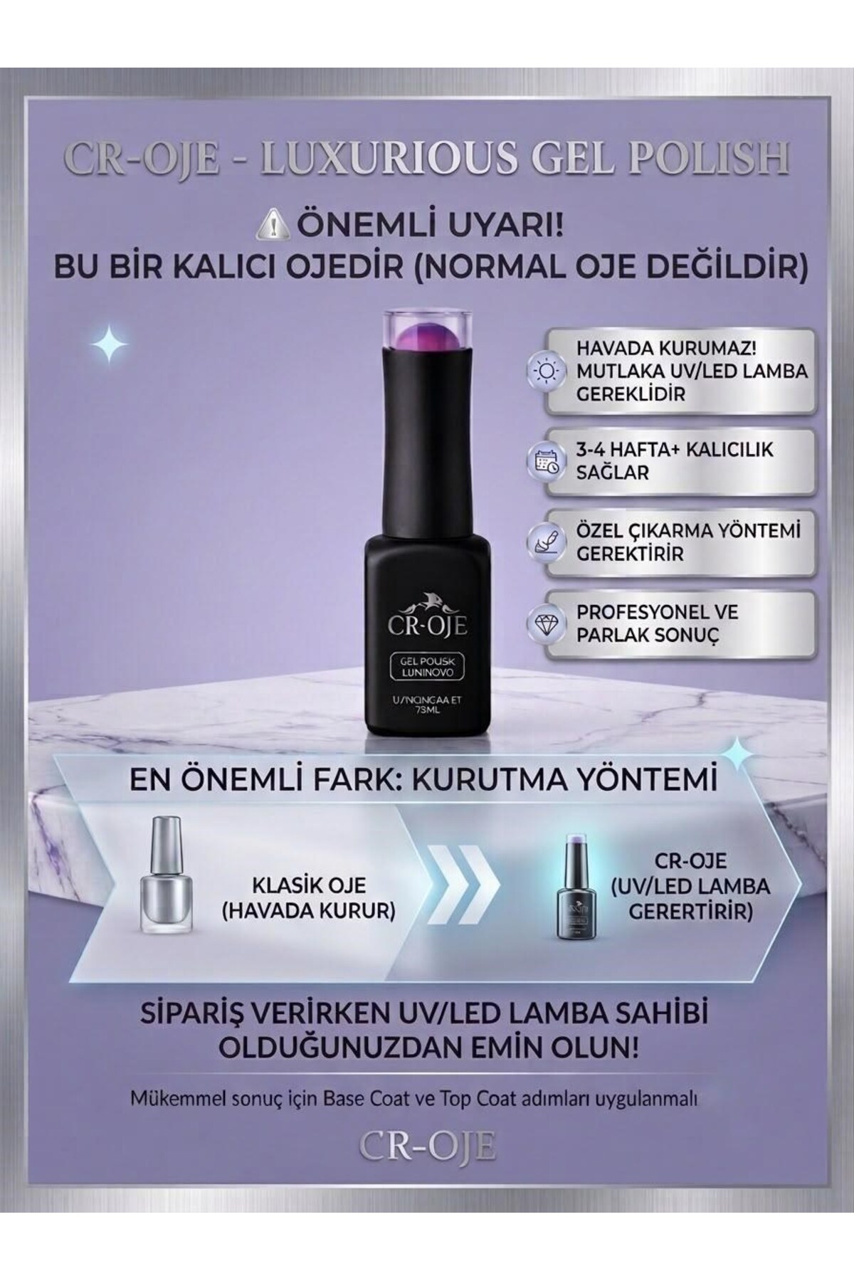 Inci Tanecikli Manyetik Cat Eye / Kedi Gözü- QP072 (5 ML) — رنگارنگ yenicateyeserisi — تصویر 2 از 4