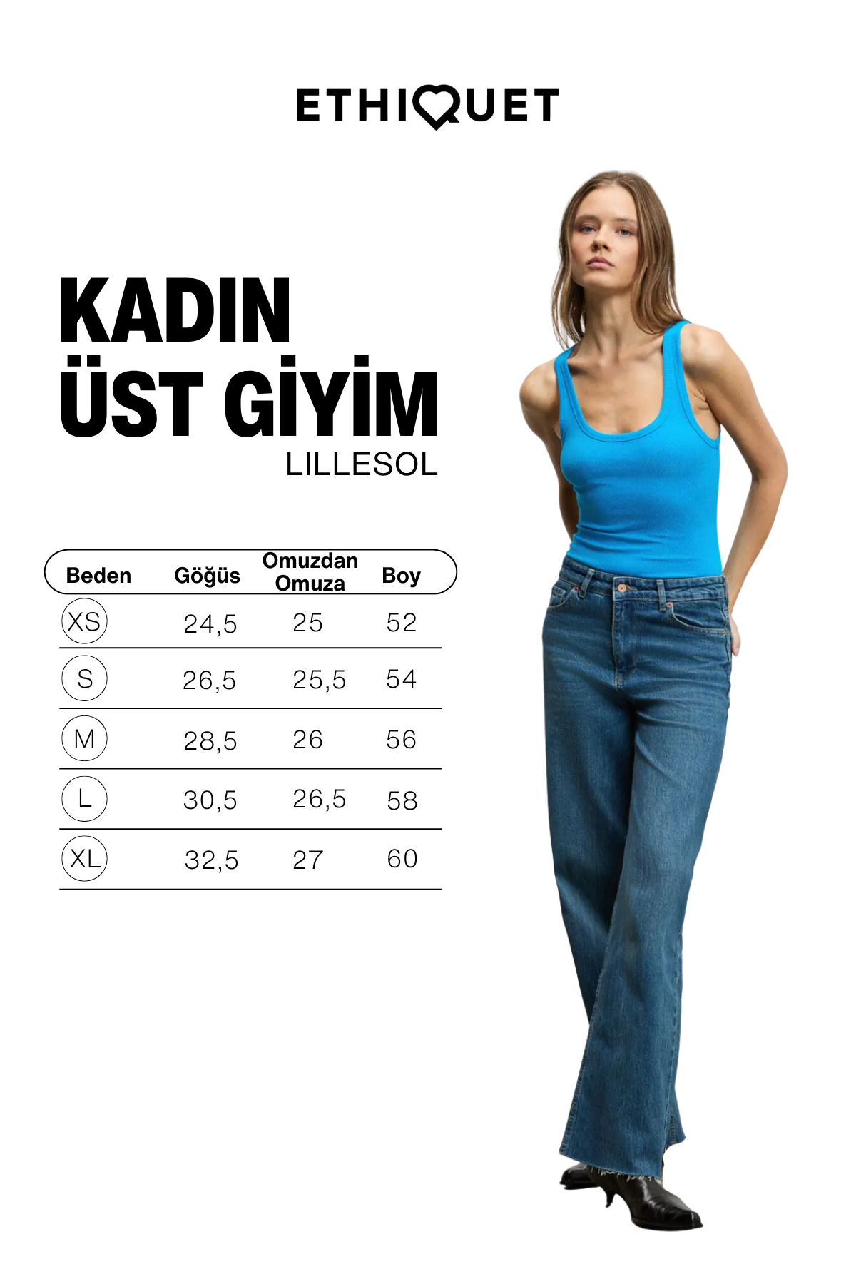 زیرپیراهن زیر بلوز آبی پایه دار یقه استخری با یقه استخری زنانه آجدار LILLESOL 6