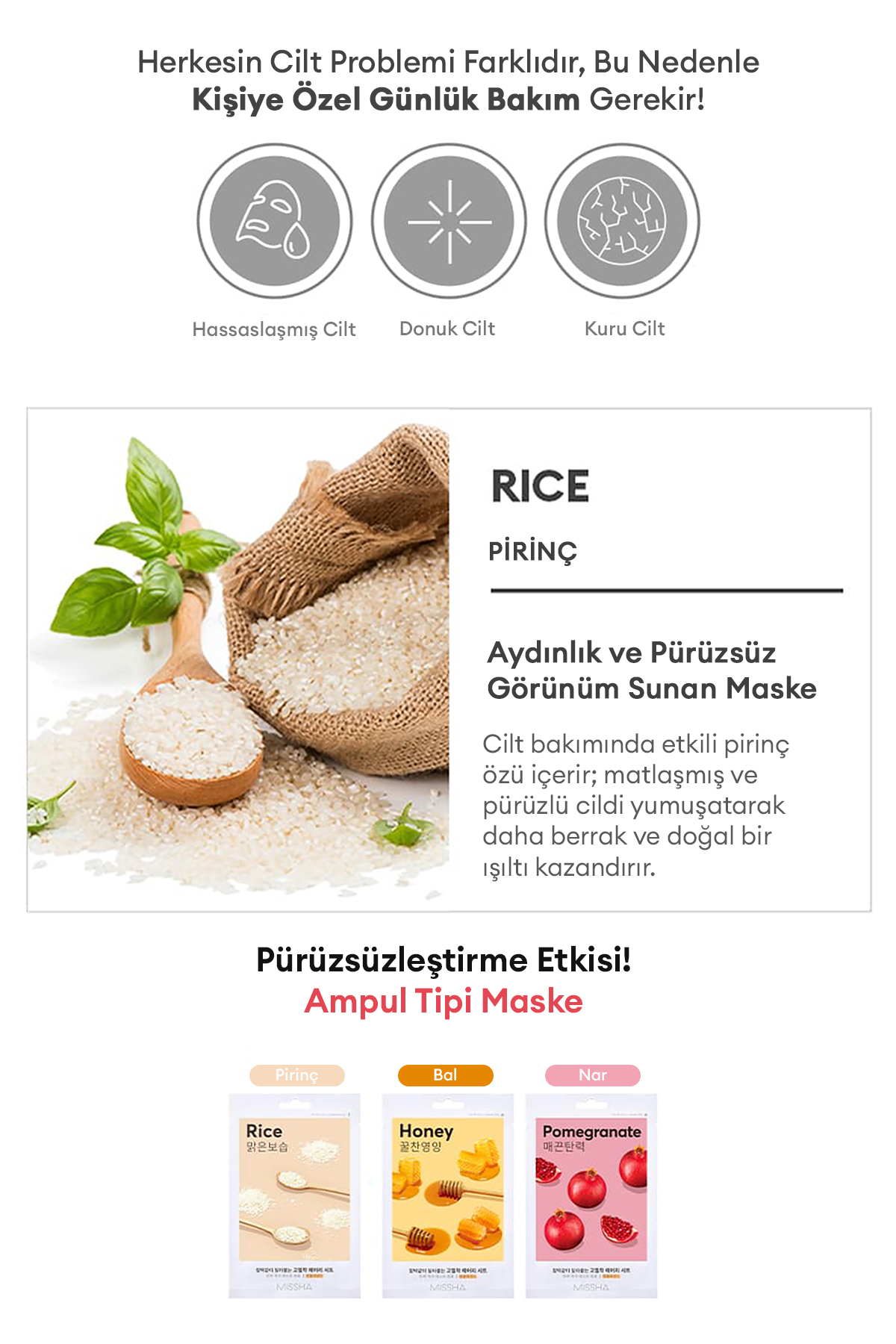 Pirinç Özlü Aydınlık ve Pürüzsüz Görünüm Sunan Yaprak Maske Airy Fit Sheet Mask (Rice) — 111275 — تصویر 3 از 7