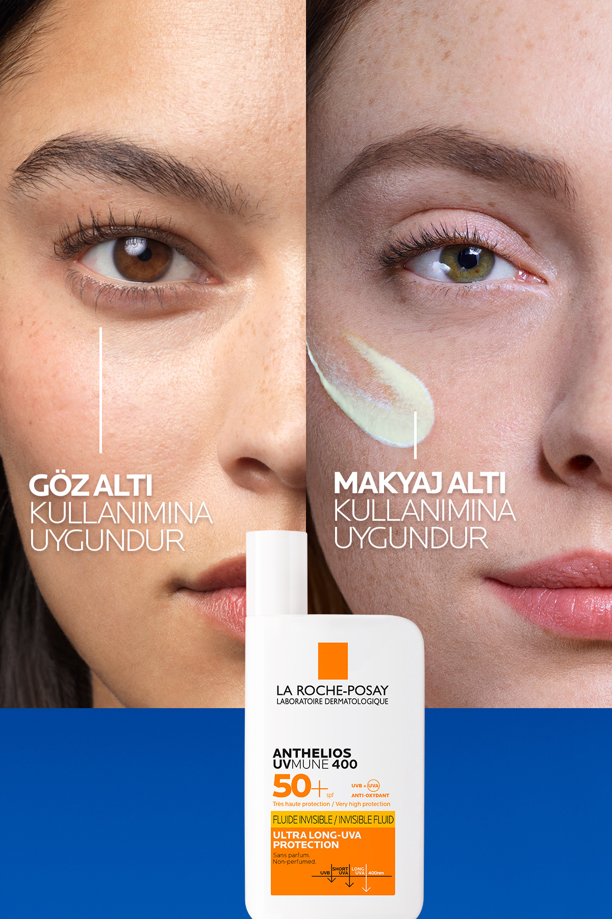 Tüm Cilt Tipleri İçin Uygun Güneş Bakımı Seti: Anthelios Uvmune Fluid Yüz Güneş Kremi SPF50+ 50ml X2 — 8337872300372 — تصویر 6 از 8