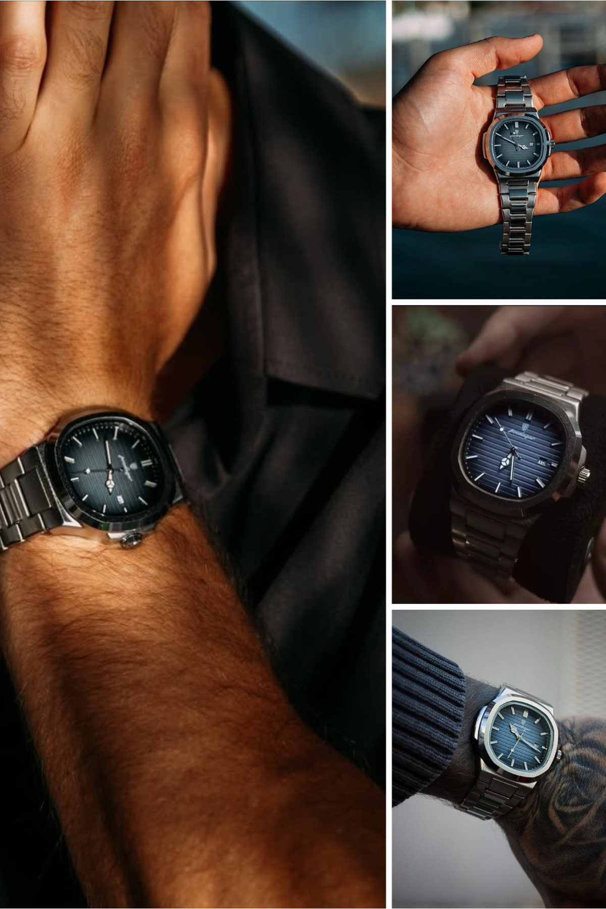 POEDAGAR RNG Poedagar Nautilus 40mm - Erkek Kol Saati - Paslanmaz Çelik Saat görsel 4